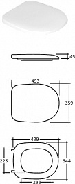 Керамин Унитаз-компакт Альбано R с жестким сиденьем двойной спуск – фотография-6